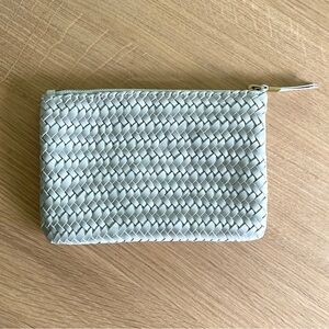 Madewell Woven Clutch in Light Gray